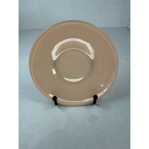 Dominion Saguenay Fired On Pastel Pink Sherbet Plate Canadian Depression Glass